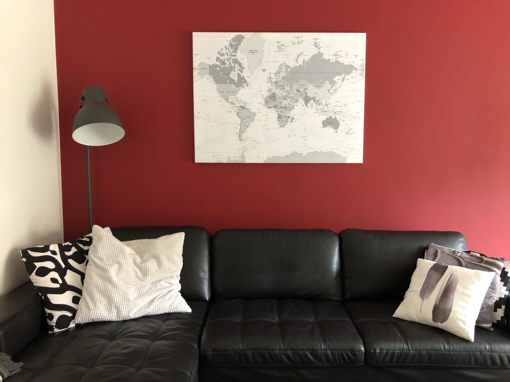 Trend aan de muur: wereldkaart
