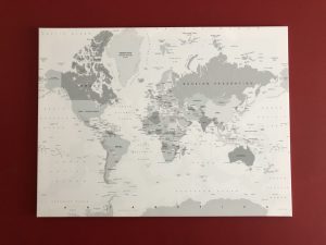 Trend aan de muur: wereldkaart