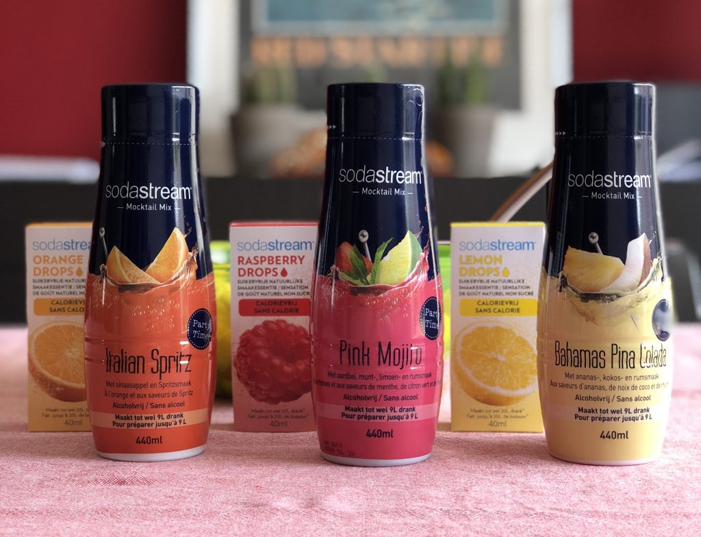 SodaStream Mocktails - Pink Mojito, Italian Spritz, Pina Colada - Evi Driesen